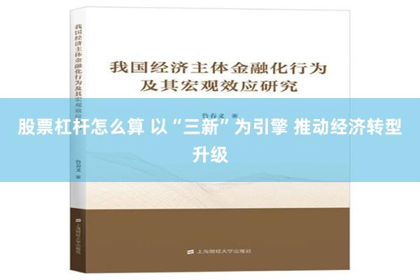 股票杠杆怎么算 以“三新”为引擎 推动经济转型升级