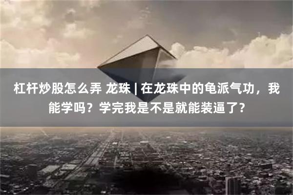 杠杆炒股怎么弄 龙珠 | 在龙珠中的龟派气功，我能学吗？学完我是不是就能装逼了？