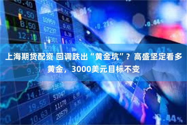 上海期货配资 回调跌出“黄金坑”？高盛坚定看多黄金，3000美元目标不变