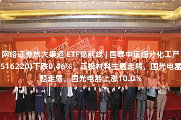 网络证劵放大渠道 ETF最前线 | 国泰中证细分化工产业主题ETF(516220)下跌0.46%，正极材料主题走弱，国光电器上涨10.0%