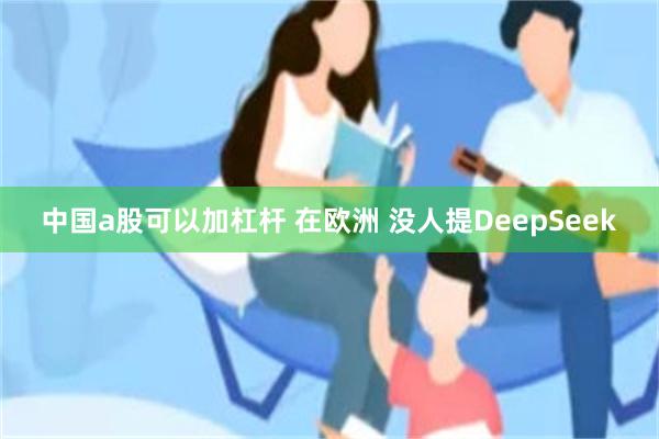 中国a股可以加杠杆 在欧洲 没人提DeepSeek