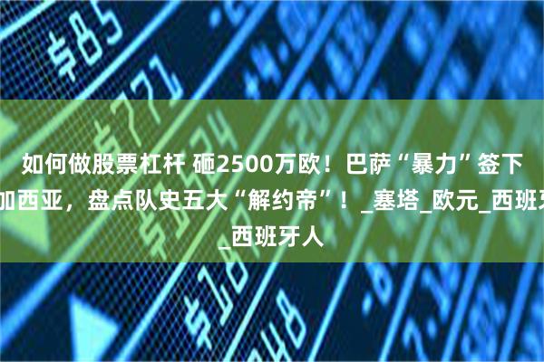 如何做股票杠杆 砸2500万欧！巴萨“暴力”签下琼·加西亚，盘点队史五大“解约帝”！_塞塔_欧元_西班牙人